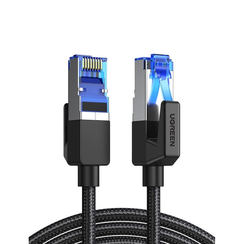 UGREEN Cat 8 Ethernet Cable 40Gbps 2000MHz I 2/3/5/10/15/20Mtr Braided RJ45 LAN Cable(30800)