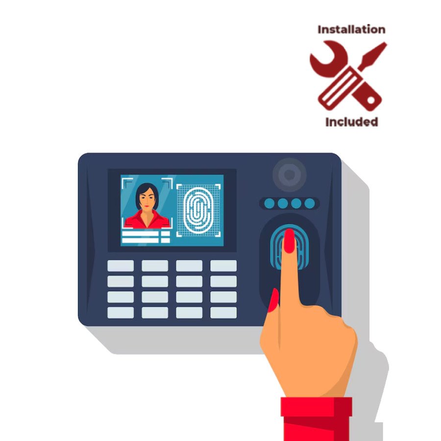 Hikvision/Dahua/ZKTeco Time Attendance Device with Fingerprint / Face Recognition + Installation