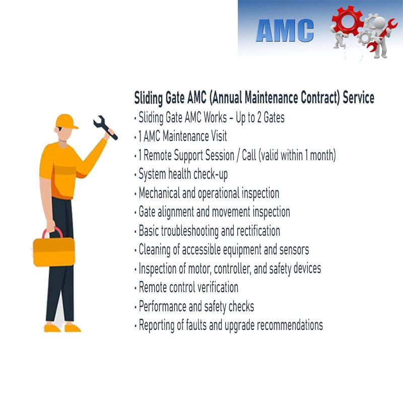 Sliding Gate AMC (Annual Maintenance Contract) I Visit‑Based Service