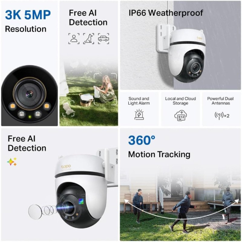 TP-Link Tapo C530WS Outdoor Pan/Tilt Security Wi-Fi Camera