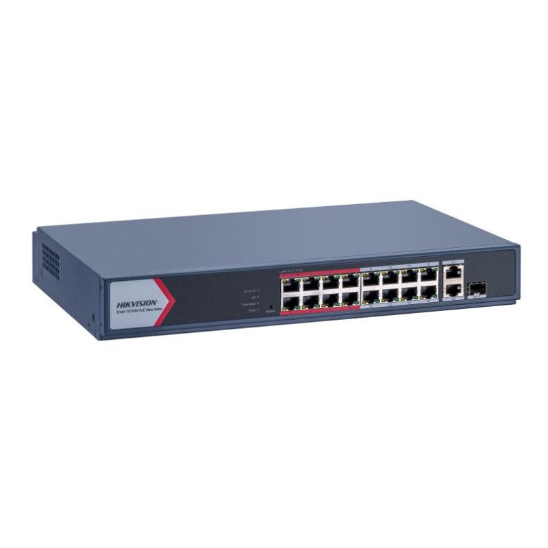 Hikvision DS-3E1318P-EI/M 16-Port Smart PoE Switch