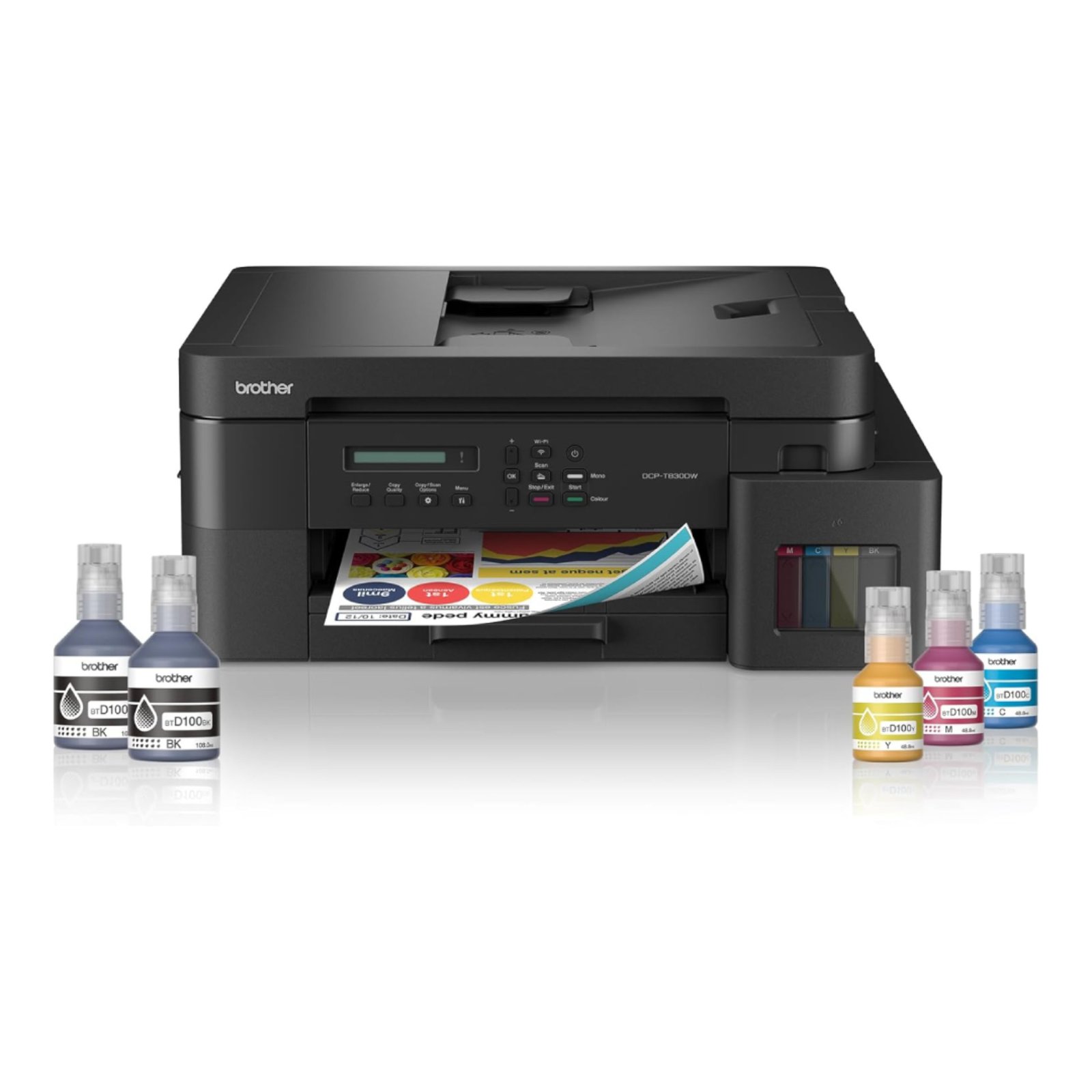 Brother DCP‑T830DW Ink Tank Printer | Duplex | ADF | WiFi All-in-One