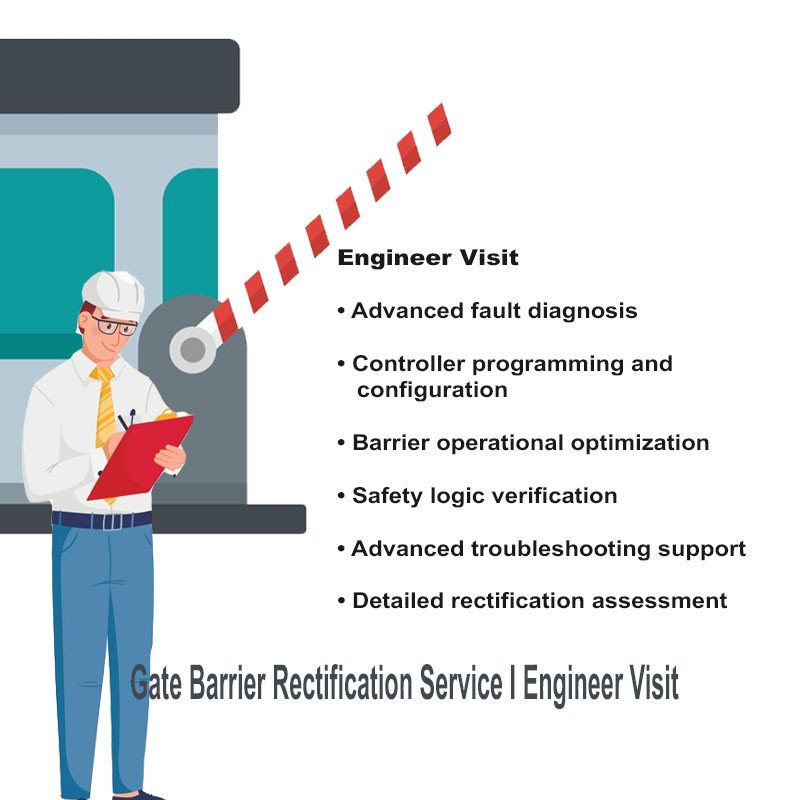 Gate Barrier Rectification Service I Engineer / Technician I On-Demand Visit