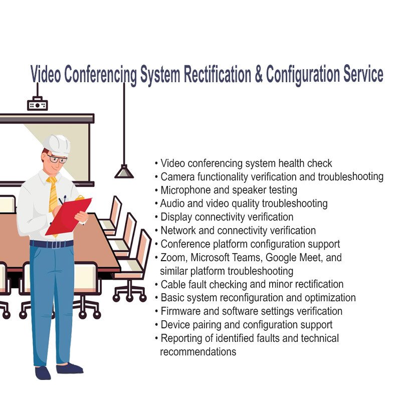 Video Conferencing System Rectification & Configuration Service (On-Demand Visit)