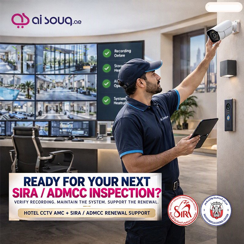 Hotel CCTV AMC + SIRA / ADMCC Inspection & Renewal Support | Dubai & Abu Dhabi