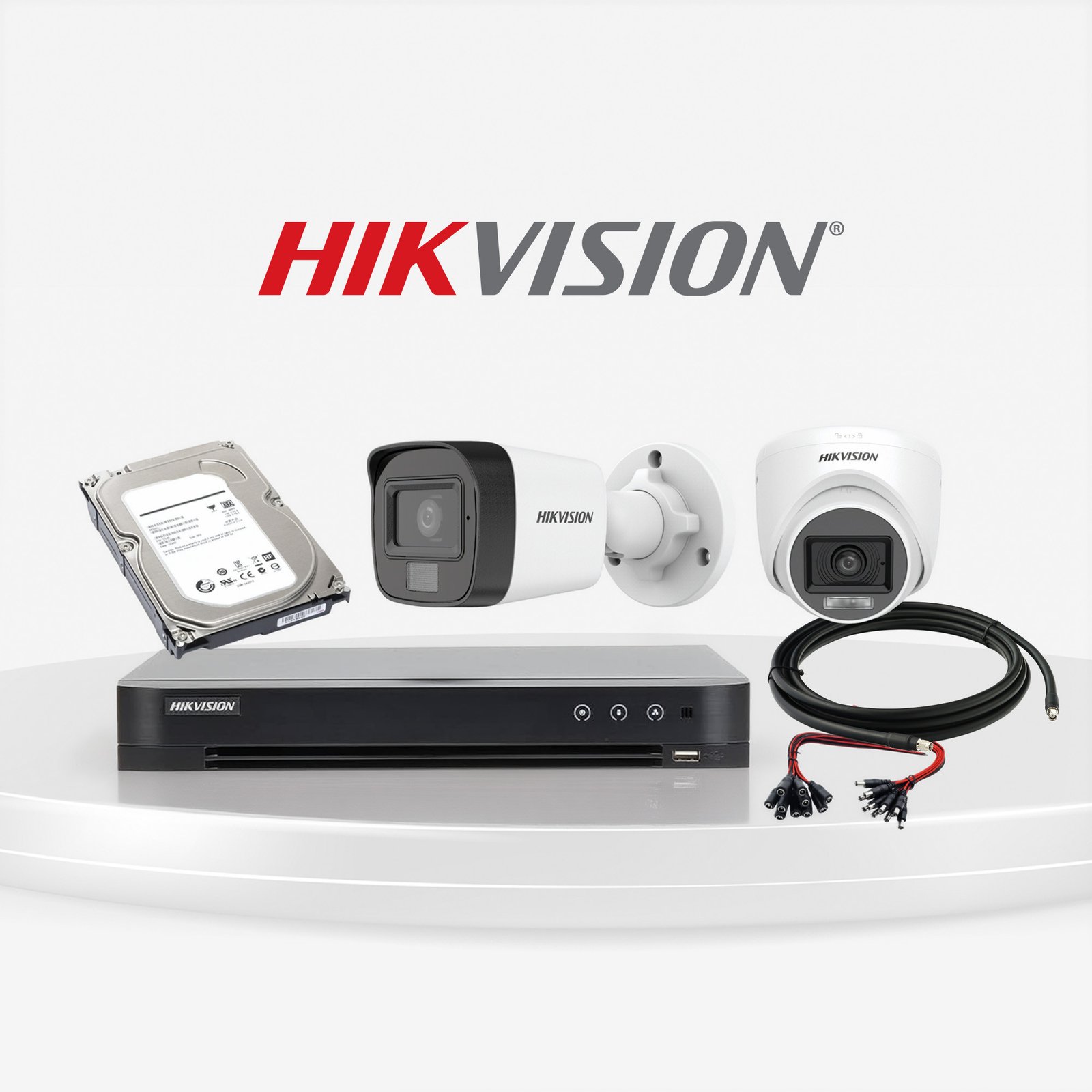 Hikvision 5MP Analog CCTV Camera Bundles (2/4/8/16 Cameras) with DVR & Storage