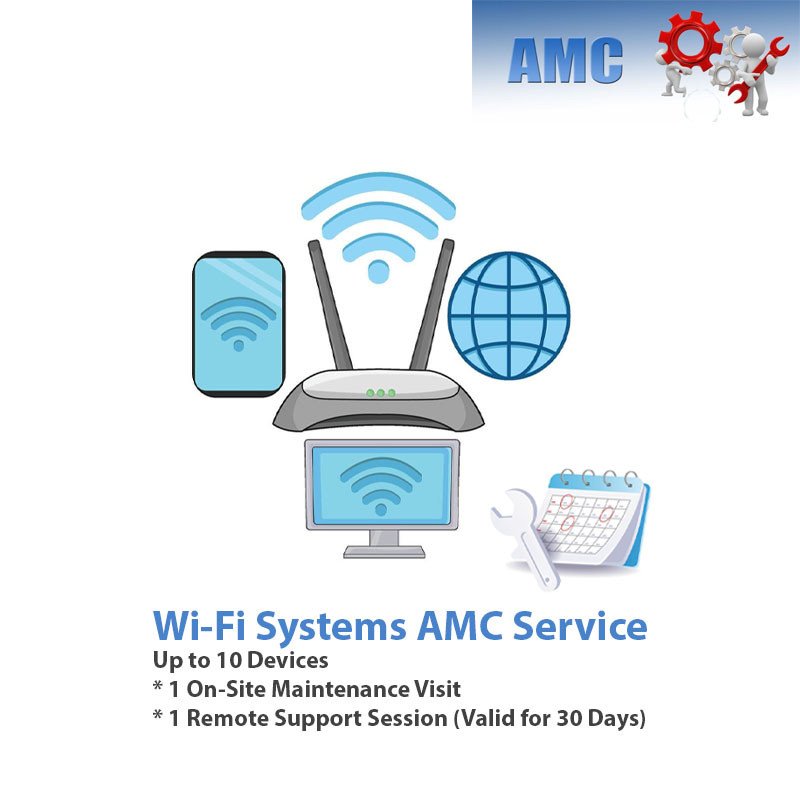 Wi-Fi System AMC (Annual Maintenance Contract) Service | 10–50 Devices