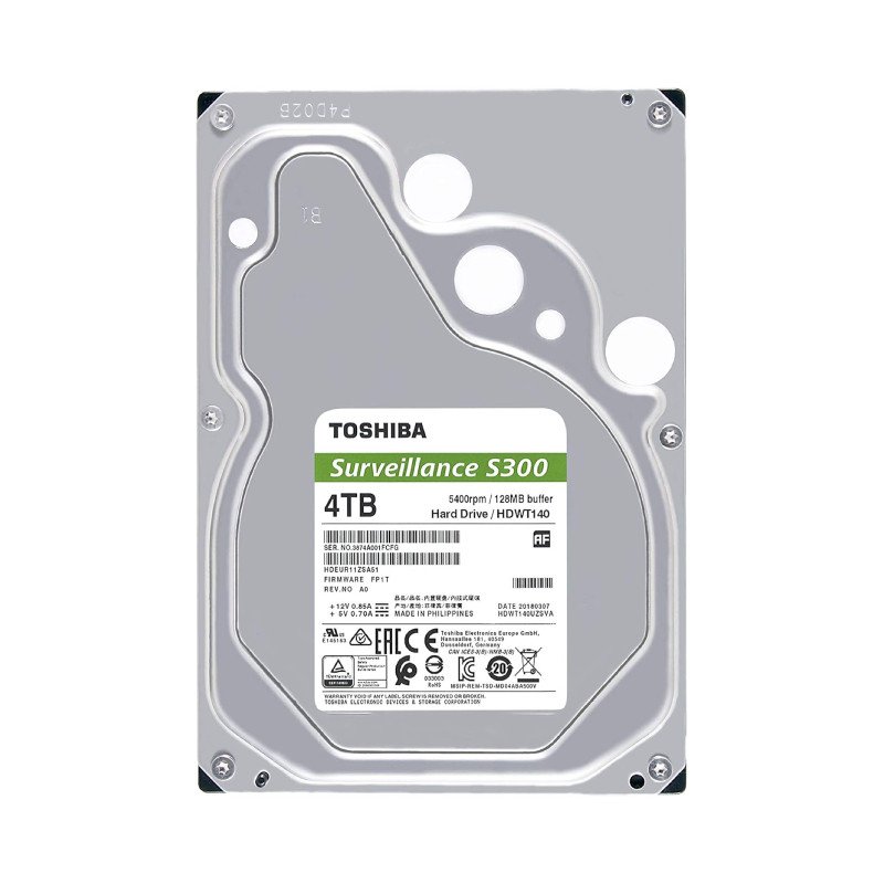 Toshiba S300 4TB Surveillance Hard Drive (HDWT840UZSVA-2)