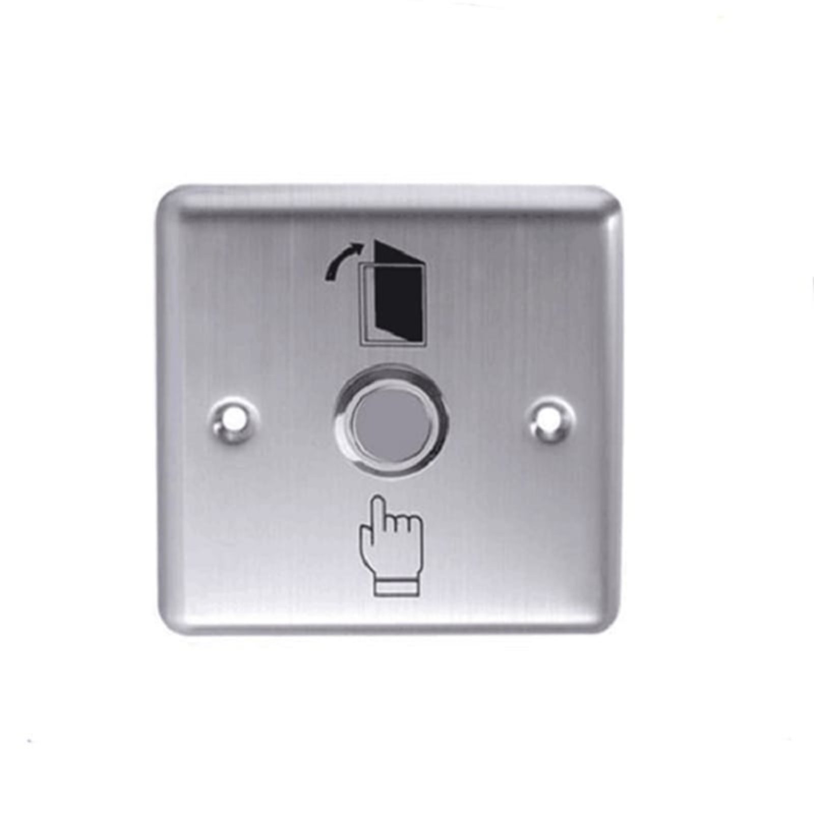 Elock EL-S86-H Exit Button – Stainless Steel Push Button (Hand Logo)