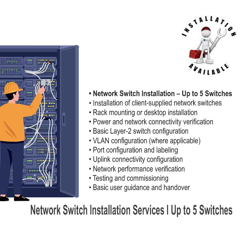 Network Switch Installation Services I Up to 15 Switches I Installation Only
