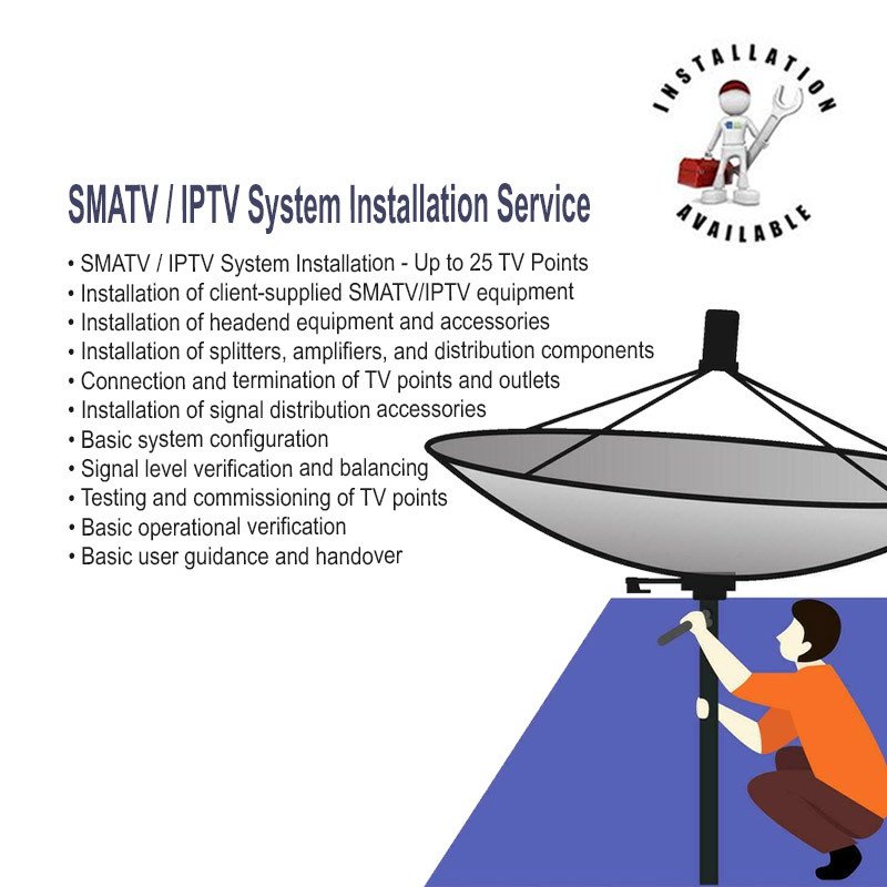 SMATV / IPTV System Installation Service I Installation Only