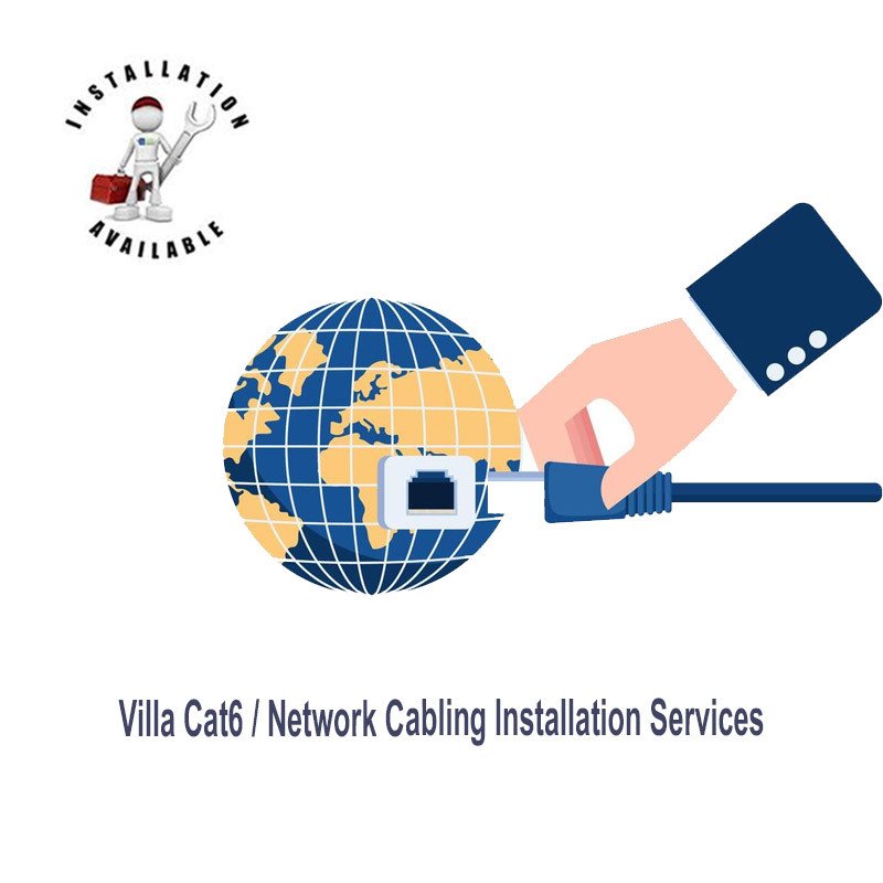 Villa Cat6 / Network Cabling Installation Services I Installation Only