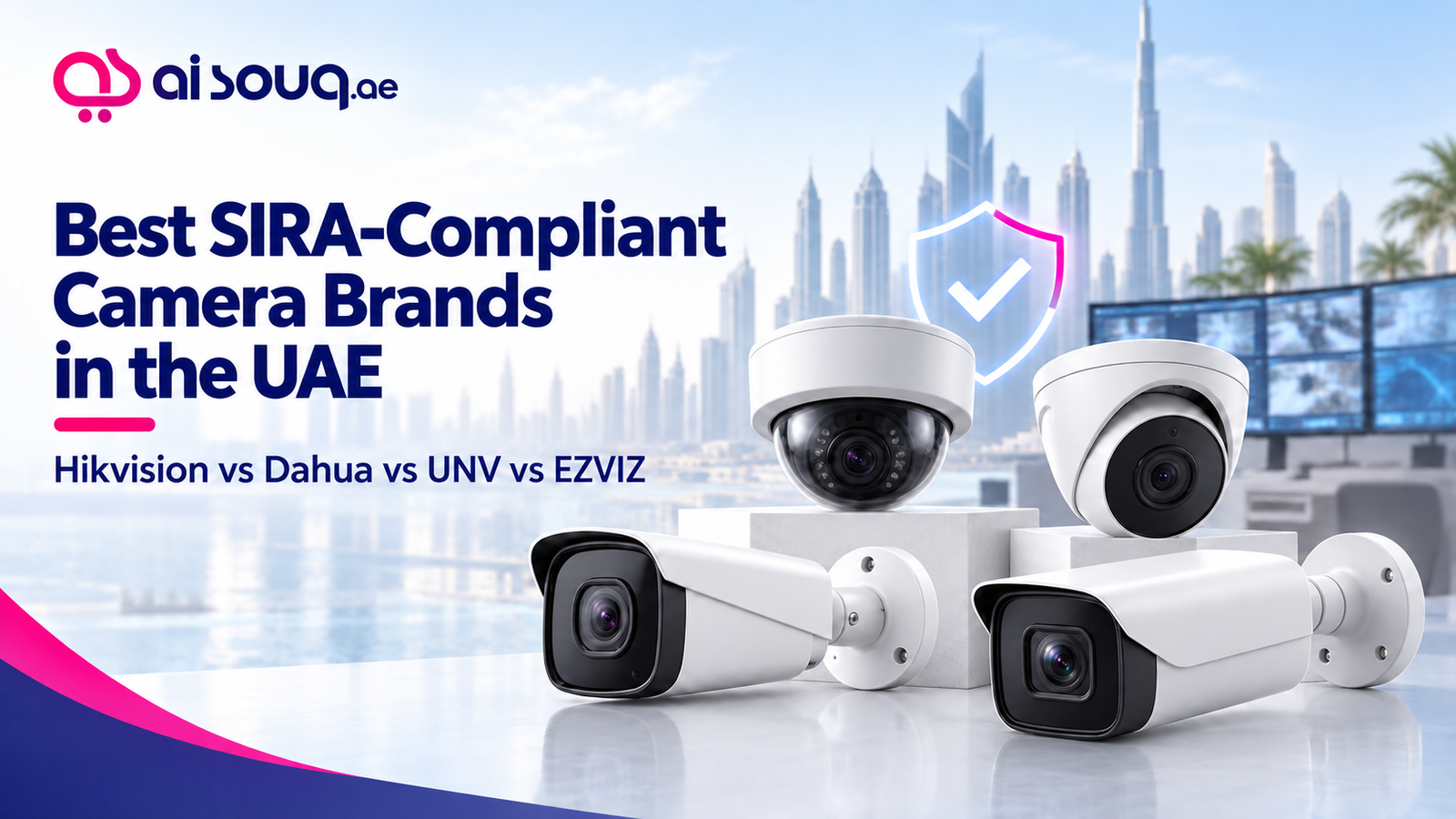 Best SIRA-Compliant Camera Brands in the UAE: Hikvision vs Dahua vs UNV vs EZVIZ