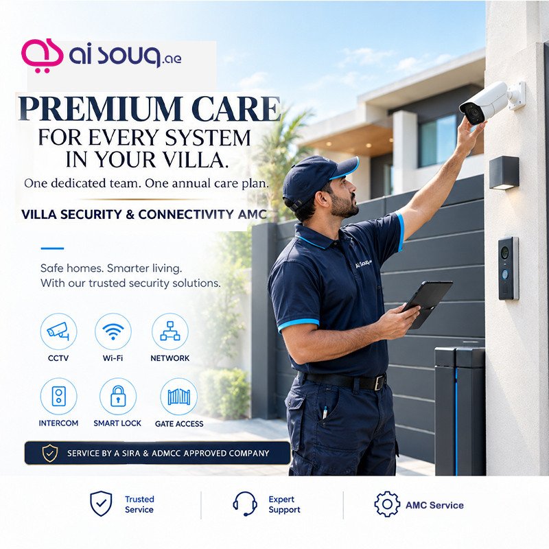 Villa Security & Connectivity AMC | CCTV, Wi-Fi, Network & Access Control | Dubai & Abu Dhabi