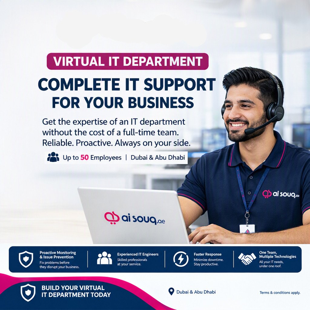 Virtual IT Department Services | Outsourced IT Support Dubai & Abu Dhabi