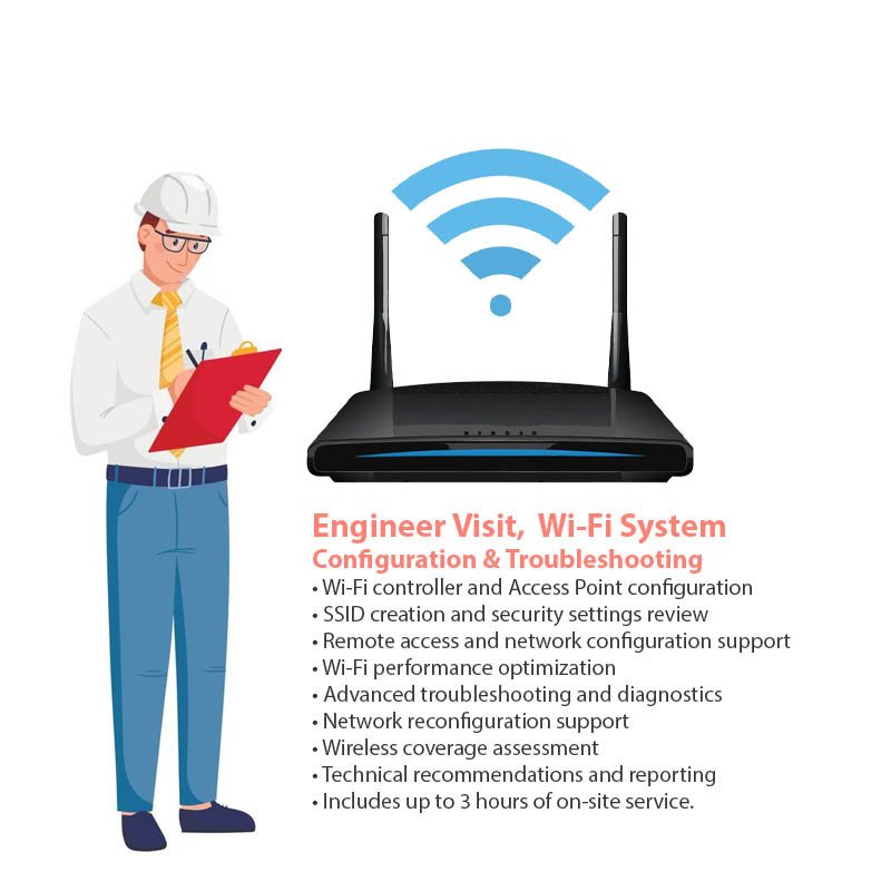 Engineer Visit | Wi‑Fi System Configuration & Troubleshooting Service