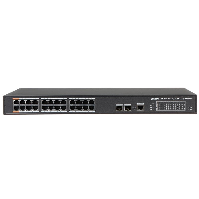 Dahua PFS4226-24GT-360 24-Port PoE Gigabit Managed Switch | Hi-PoE 60W